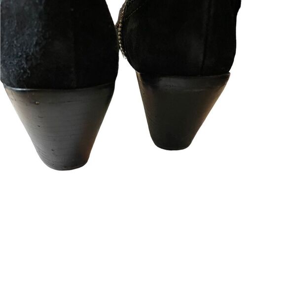 SAM EDELMAN Black Fringe Booties Size 10 - Picture 6 of 13